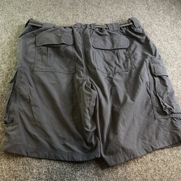 Duluth Trading Co Shorts Mens XXL 2XL Blue Cargo Dry On The Fly Stretch - Picture 9 of 11